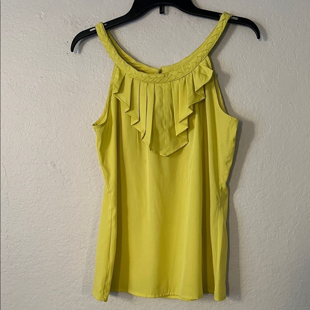 Like New! Banana Republic Yellow Ruffle Top in Size M